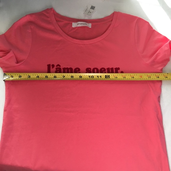 Promod | Graphic Soul Sister Tee size sm/Pink - Picture 7 of 8
